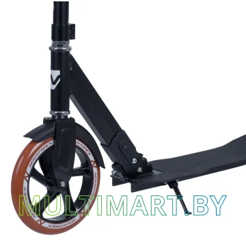 Самокат Novatrack Deft Alloy 230.DEFT.BK20 (черный/коричневый, 2020) картинка 4